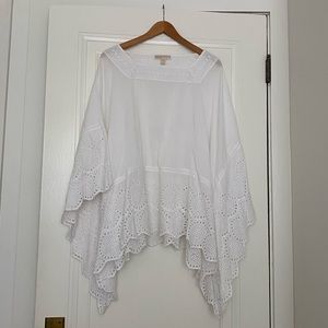 Michael Kohrs white eyelet poncho.